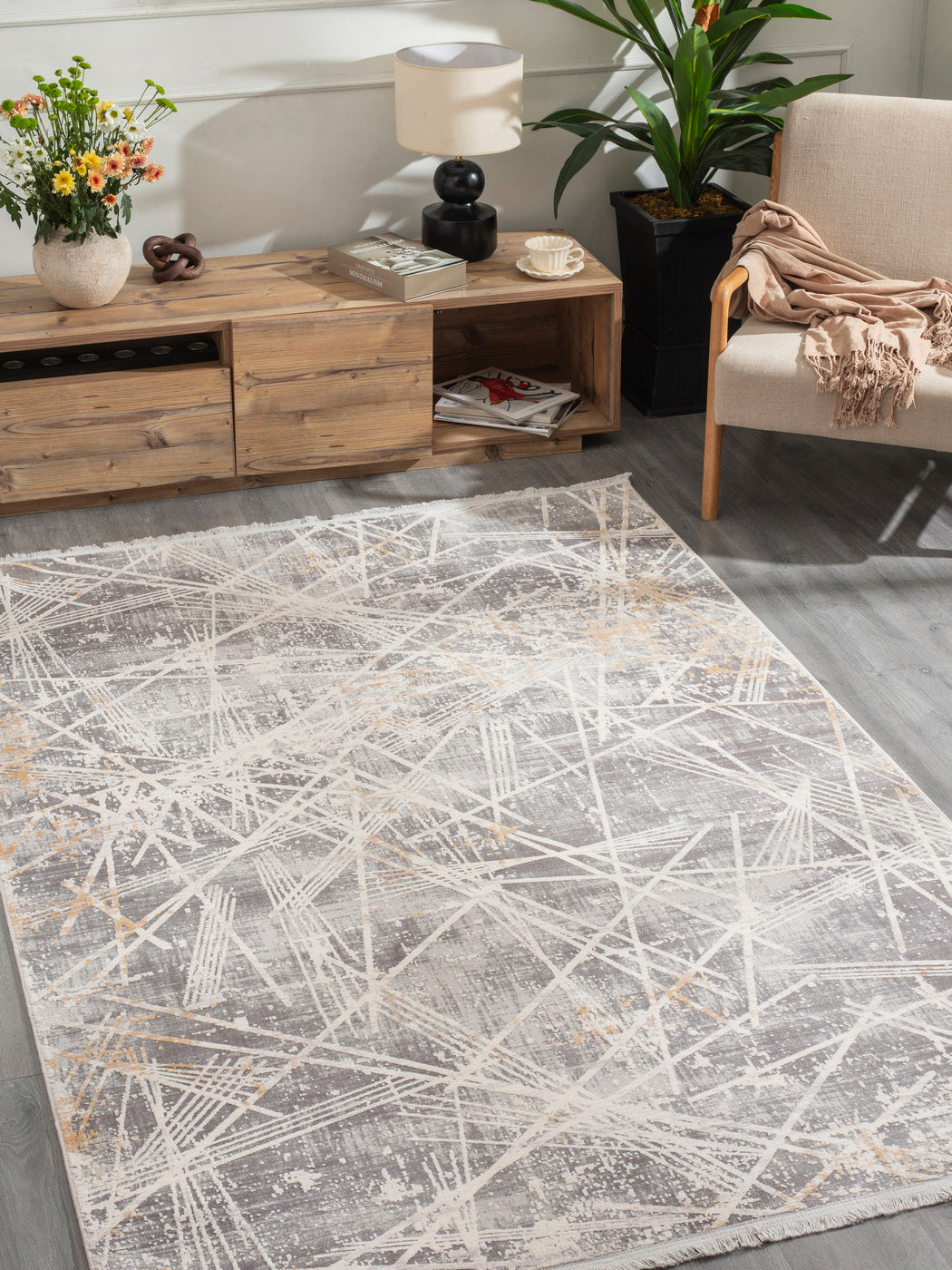 Marsilya SkifferGuld – Rå elegans med gyllene kontrast