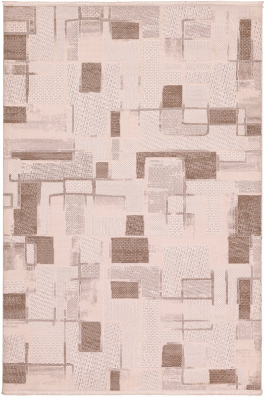 Jasmin BeigePatch – Ett modernt lapptäcke av struktur och ton