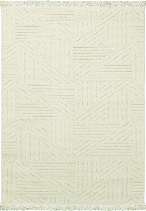 TOKYO TY05 - Living Room Carpet with Faux Fringes, Soft Texture and Dust-Proof Yarn