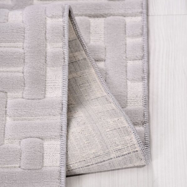Happy HP06 - Light and Modern Practical Kitchen and Hall Carpet with False Fringes - Bild 5