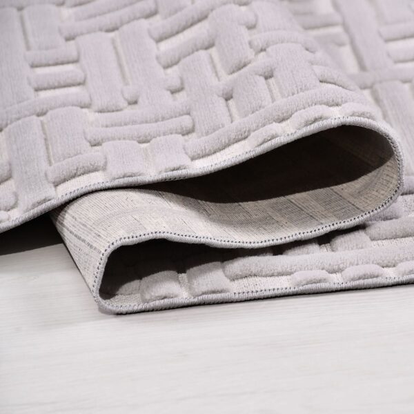 Happy HP06 - Light and Modern Practical Kitchen and Hall Carpet with False Fringes - Bild 4